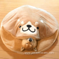 Short Plush Round Dog Bed Blanket Pet Beds